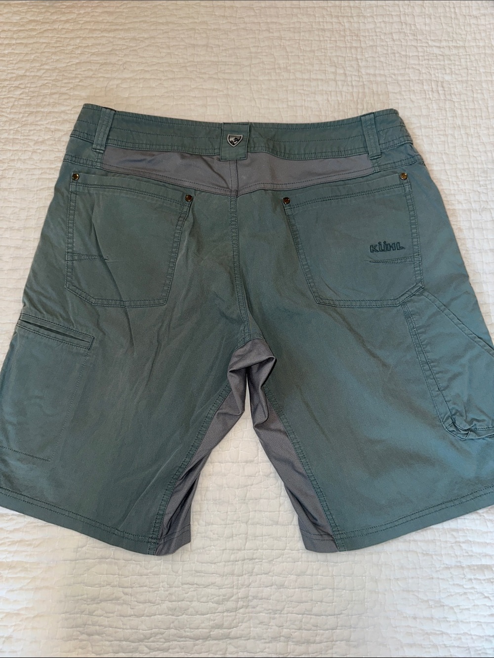 Kuhl Radikl Men's Cargo Shorts in Tan and Slate Blue (2 pair) size 34 - Picture 4 of 7